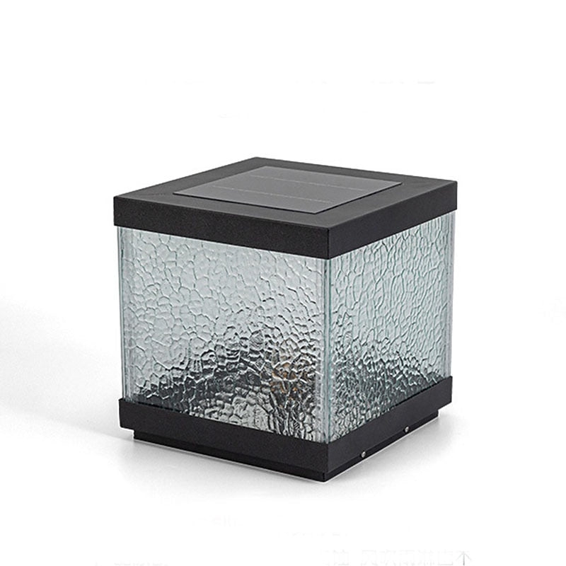 Modern Metal Square Post Light