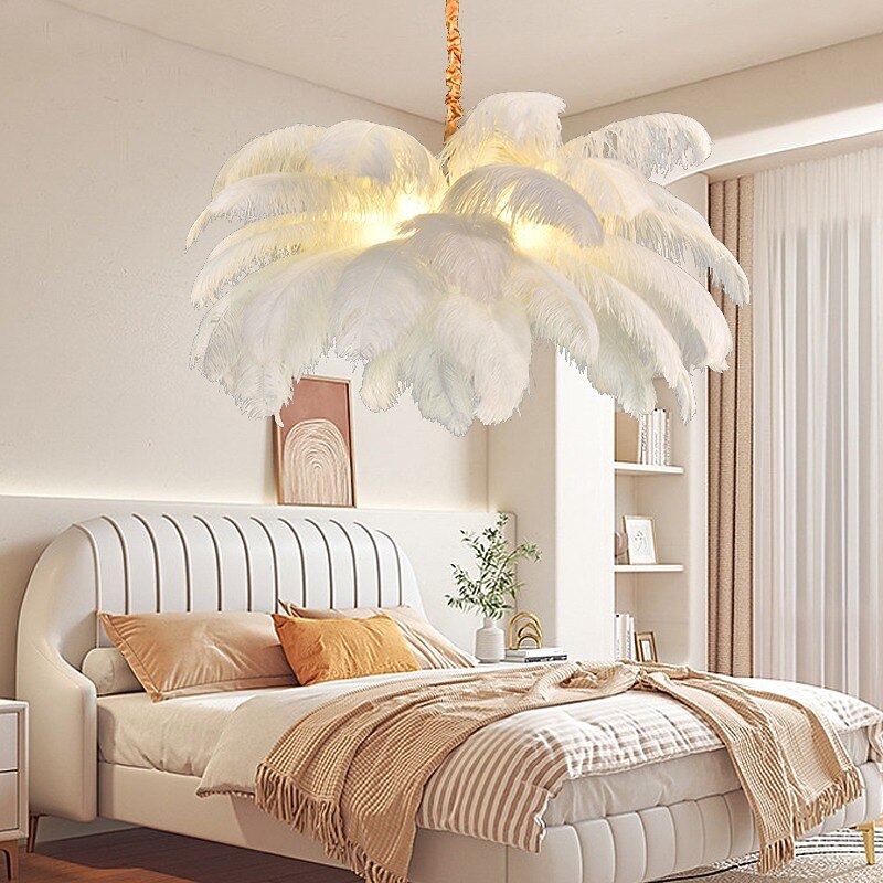 Glam Feather Feather Pendant Light
