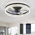 Modern Metal Ring-Fan Ceiling Fan Light