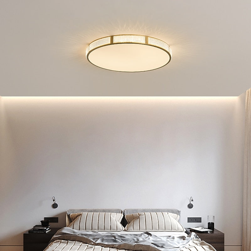 Modern Metal Drum Ceiling Light