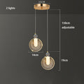 Glam Glass Ring Pendant Light