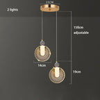 Glam Glas Ring Pendelleuchte