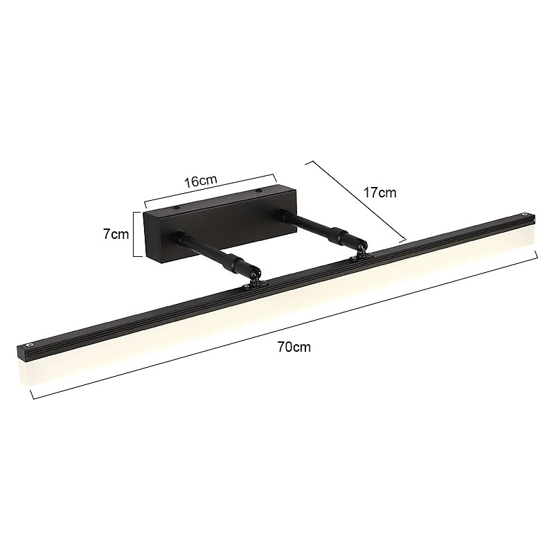 Modern Metal Linear Vanity Light