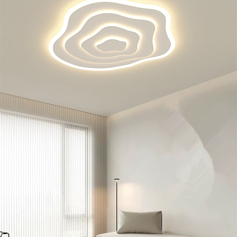 Modern Acrylic Organic-Ring Ceiling Light