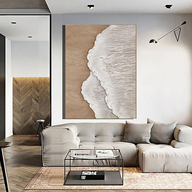 Neutral Coastal Wave Diptych