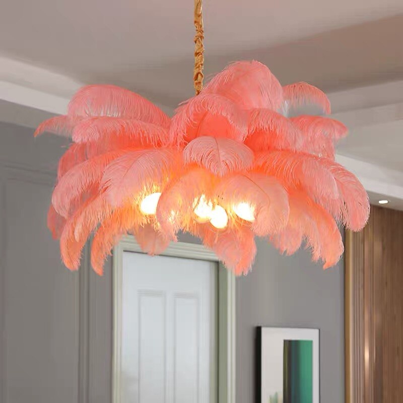Glam Feather Feather Pendant Light