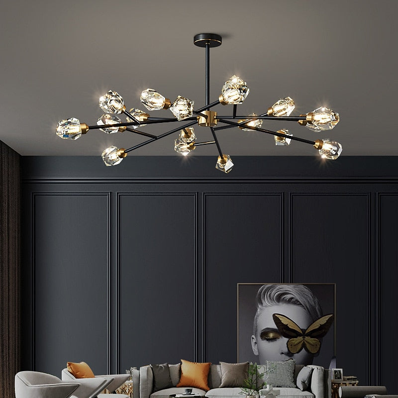 Glam Crystal Branch Chandelier