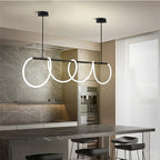 Modern Acrylic Wave Pendant Light
