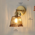 Modern Glass Bell Wall Light