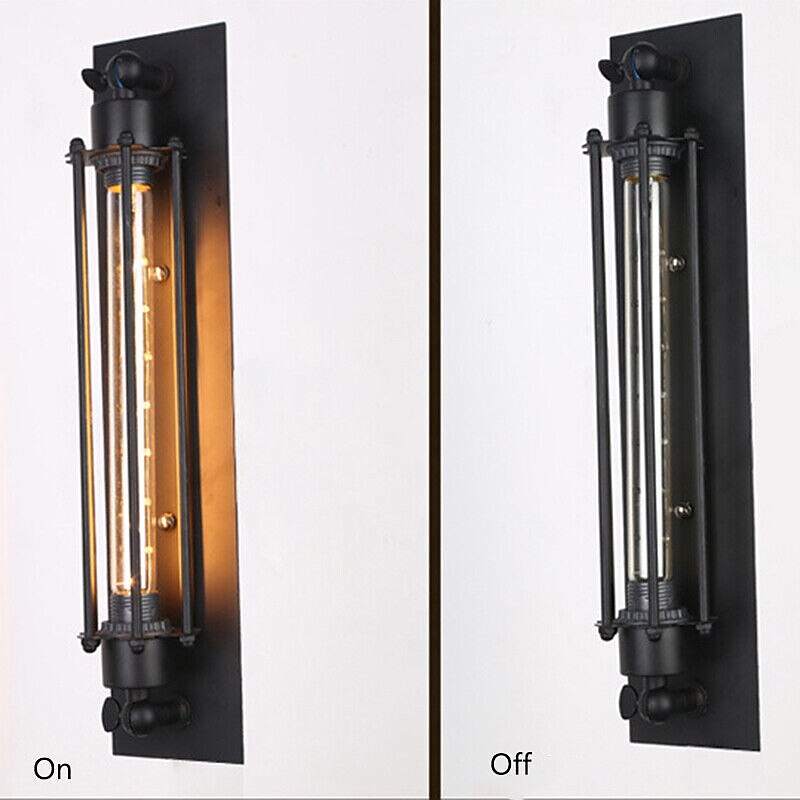 Industrial Metal Pipe Wall Light