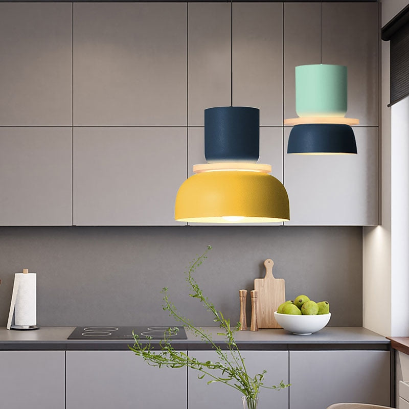 Modern Metal Cylinder Pendant Light