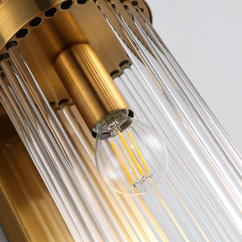 Modern Crystal Cylinder Wall Light