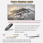 Modern Acrylic Square-Frame Ceiling Light