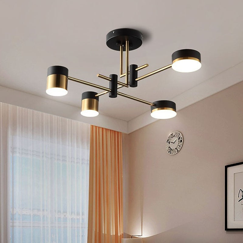 Modern Geometric Sputnik LED Chandelier