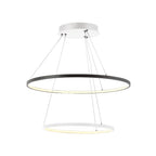 Moderne Metallring-Pendelleuchte