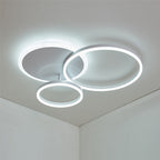 Deckenleuchte im modernen Metallring-Cluster-Design