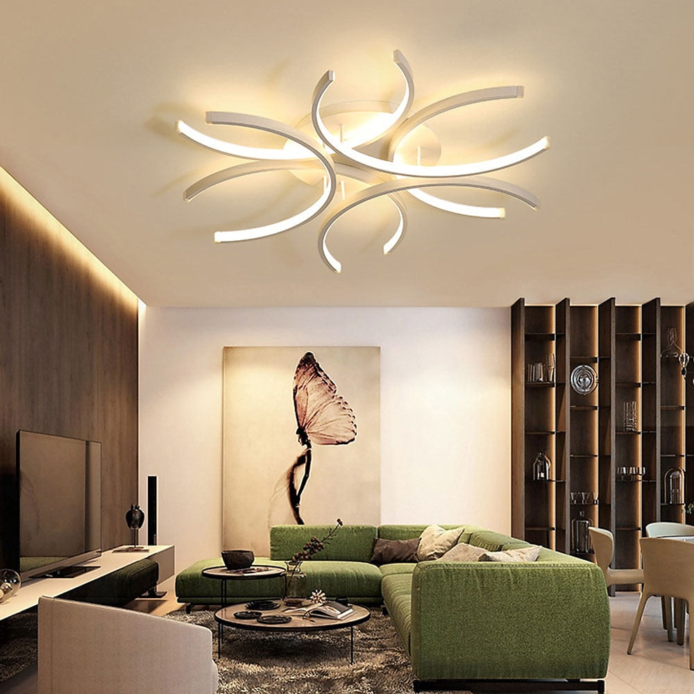 Modern Metal Flower Ceiling Light