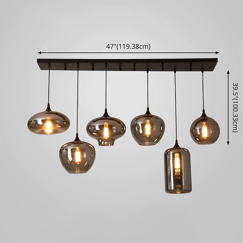 Modern Glass Globe Pendant Light