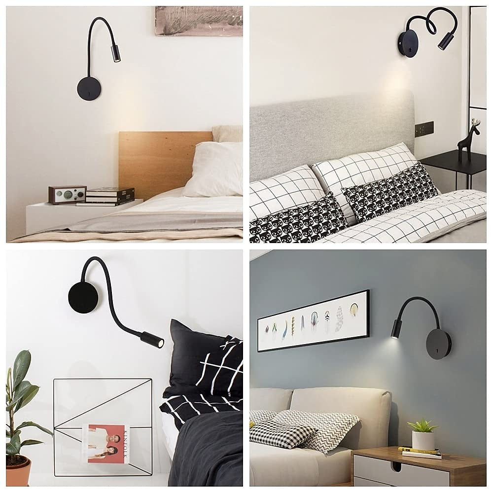 Modern Metal Gooseneck Wall Light