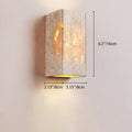 Wabi-Sabi Travertine Cube Wall Light