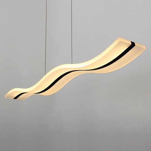 Modern Acrylic Wave Pendant Light