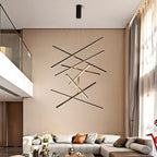 Moderner Linear-Kronleuchter aus Metall