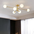 Modern Metal Globe-Cluster Chandelier