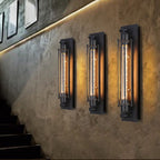 Industrielle Metallrohr-Wandleuchte