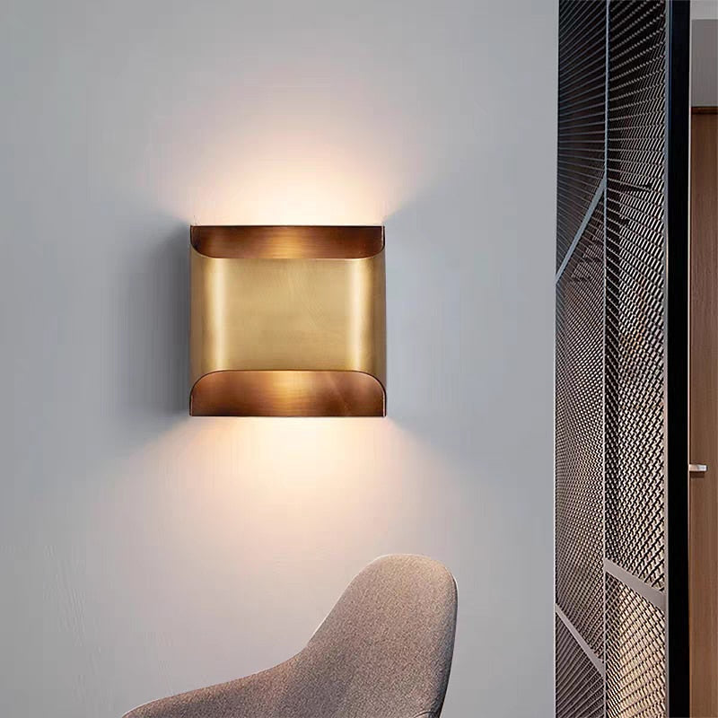 Modern Metal Rectangle Wall Light