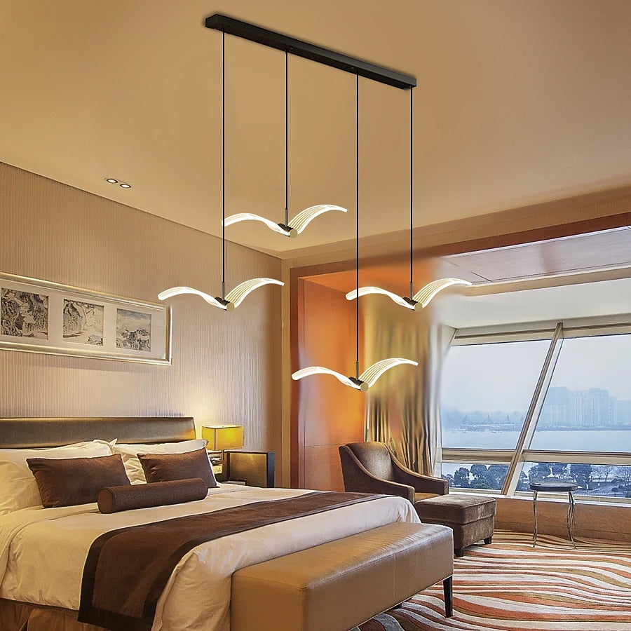 Modern Acrylic Wave Pendant Light