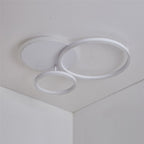 Deckenleuchte im modernen Metallring-Cluster-Design