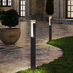 Moderne metalen bollardpaallamp