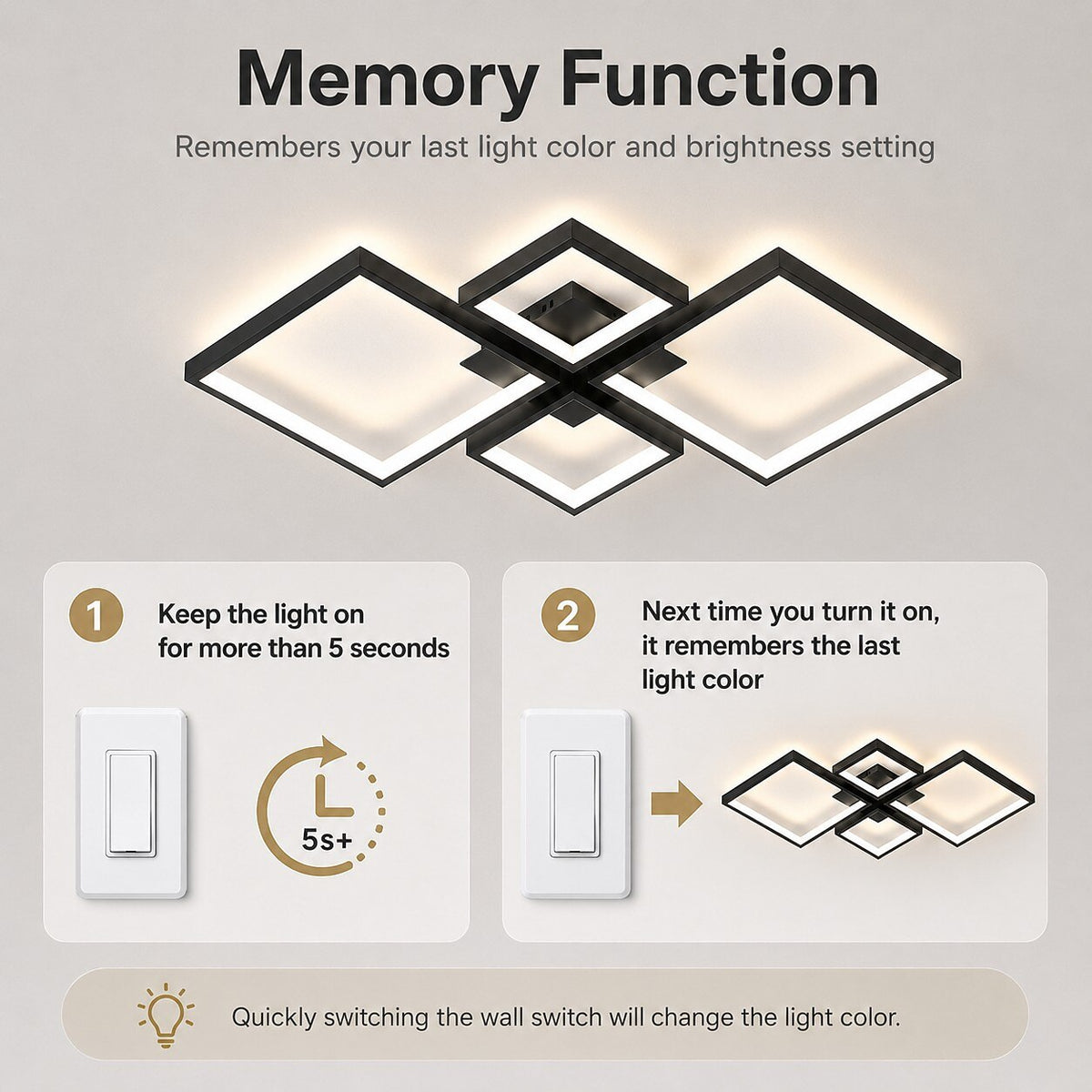 Modern Acrylic Linear Ceiling Light