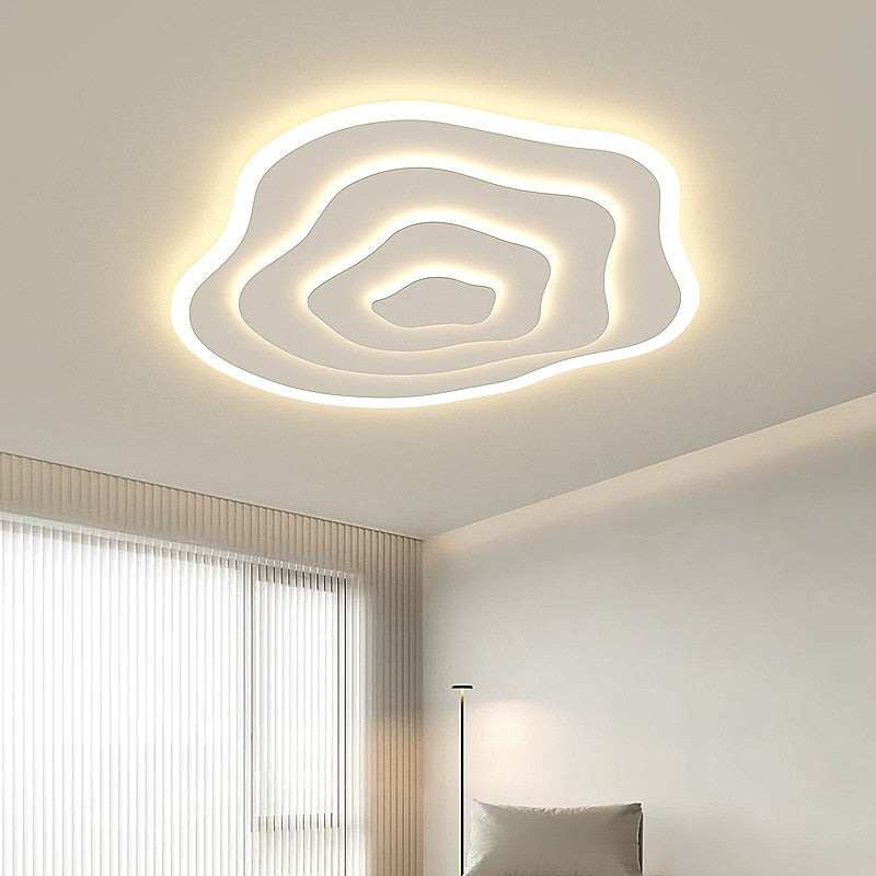 Modern Acrylic Organic-Ring Ceiling Light