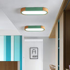 Plafonnier linéaire en bois moderne