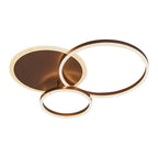 Deckenleuchte im modernen Metallring-Cluster-Design