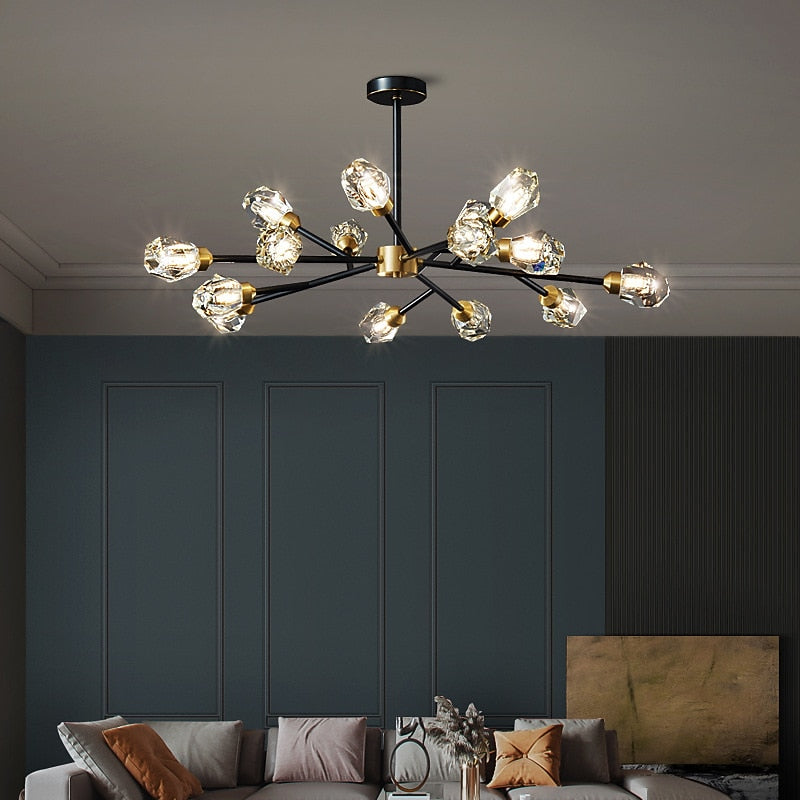 Glam Crystal Branch Chandelier
