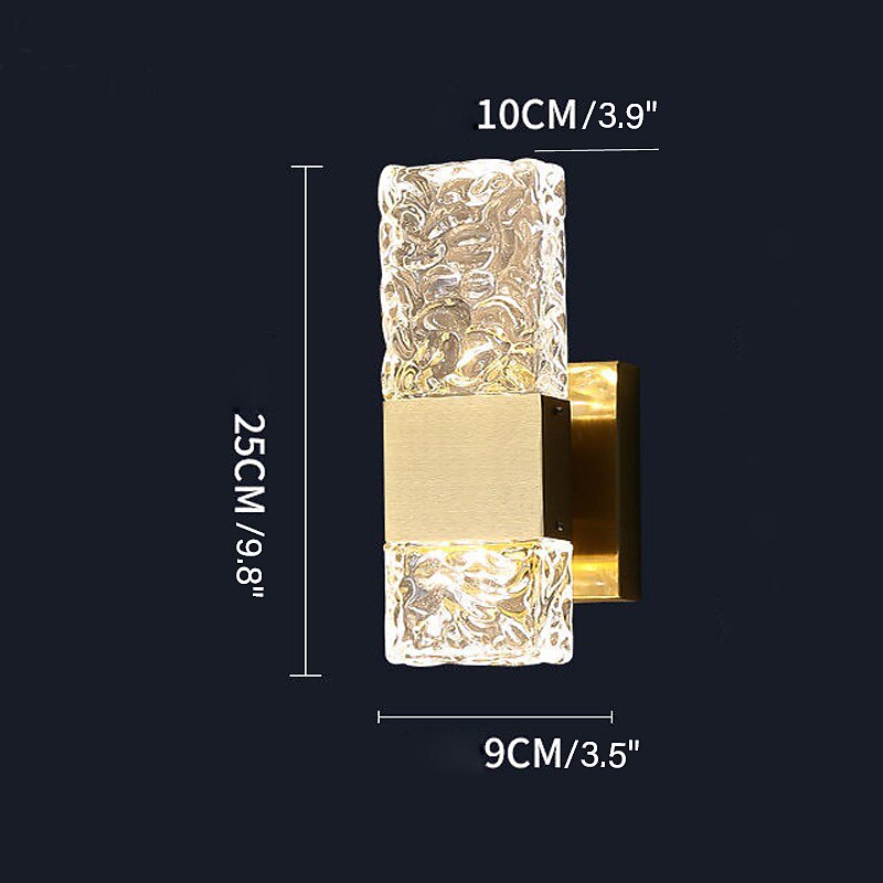 Glam Crystal Cylinder Vanity Light