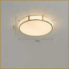 Plafonnier Tambour en Métal Moderne