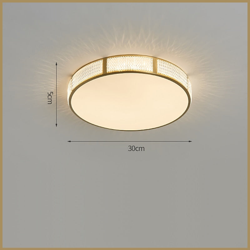 Modern Metal Drum Ceiling Light