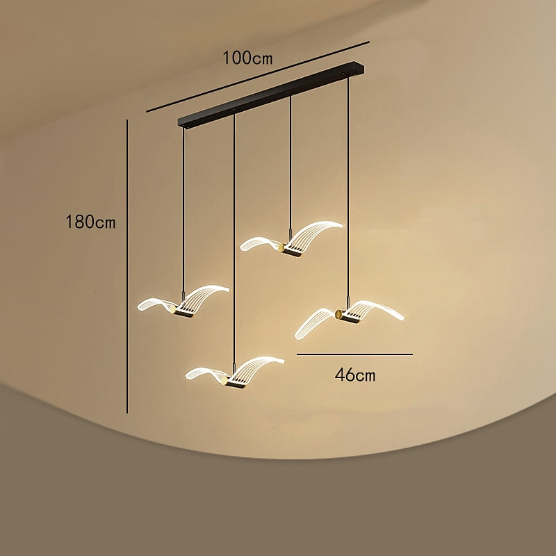 Modern Acrylic Wave Pendant Light