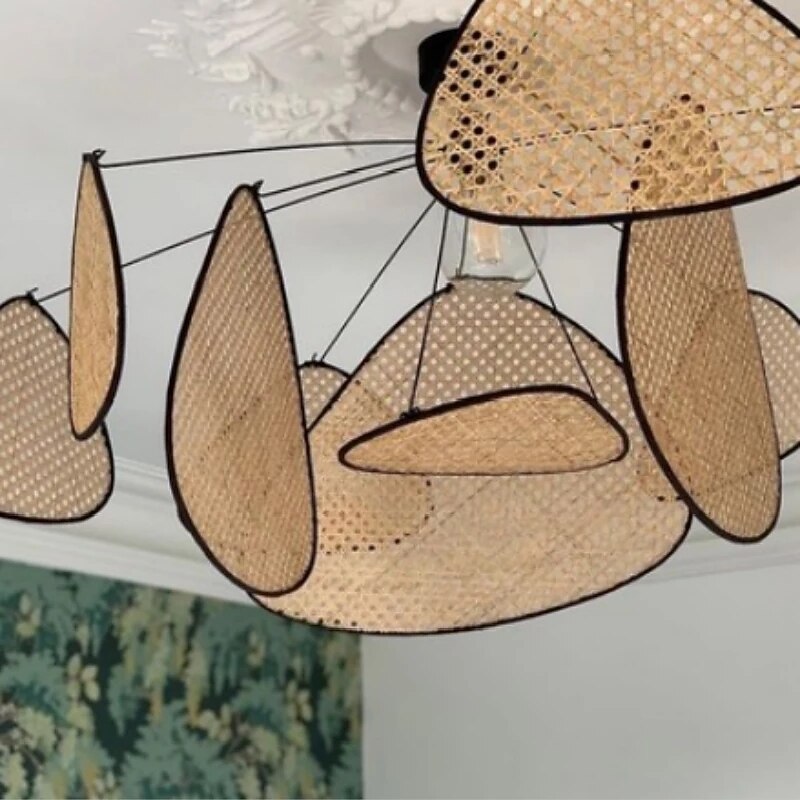 Rustic Metal Petal Pendant Light