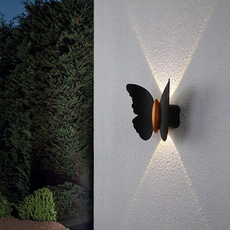 Modern Metal Butterfly Wall Light