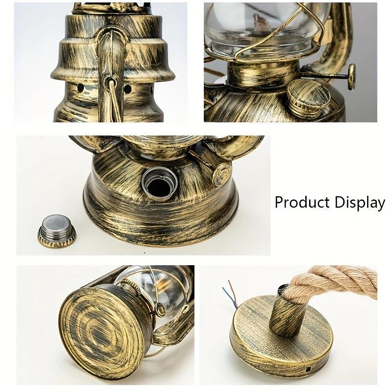 Vintage Metal Lantern Pendant Light