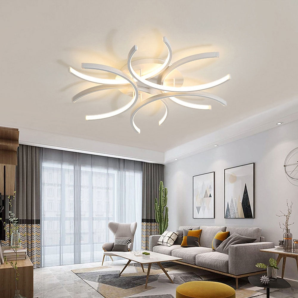 Modern Metal Flower Ceiling Light
