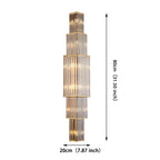 Glam Crystal Lineare Wandleuchte