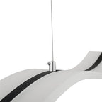 Moderne Acryl-Wellen-Pendelleuchte
