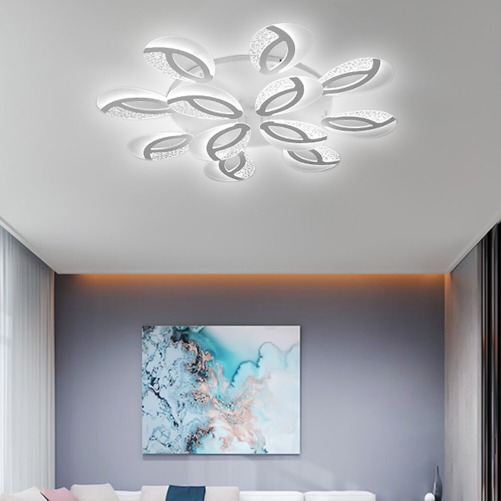 Modern Acrylic Ring-Cluster Ceiling Light