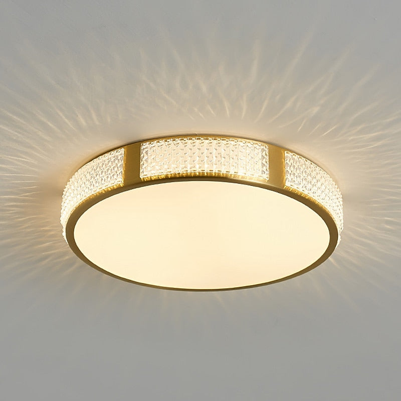 Modern Metal Drum Ceiling Light