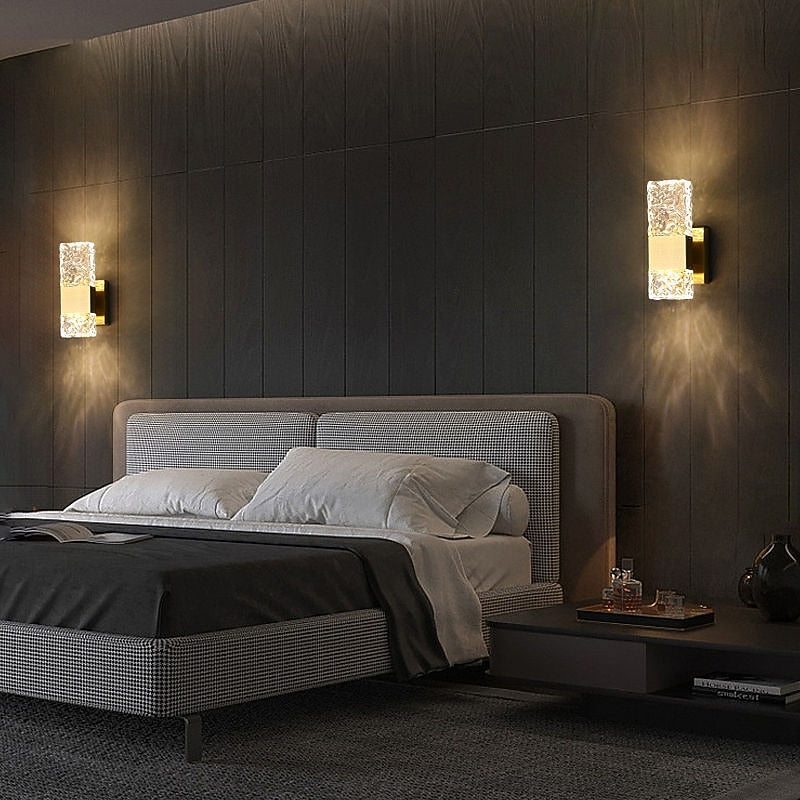 Glam Crystal Cylinder Vanity Light